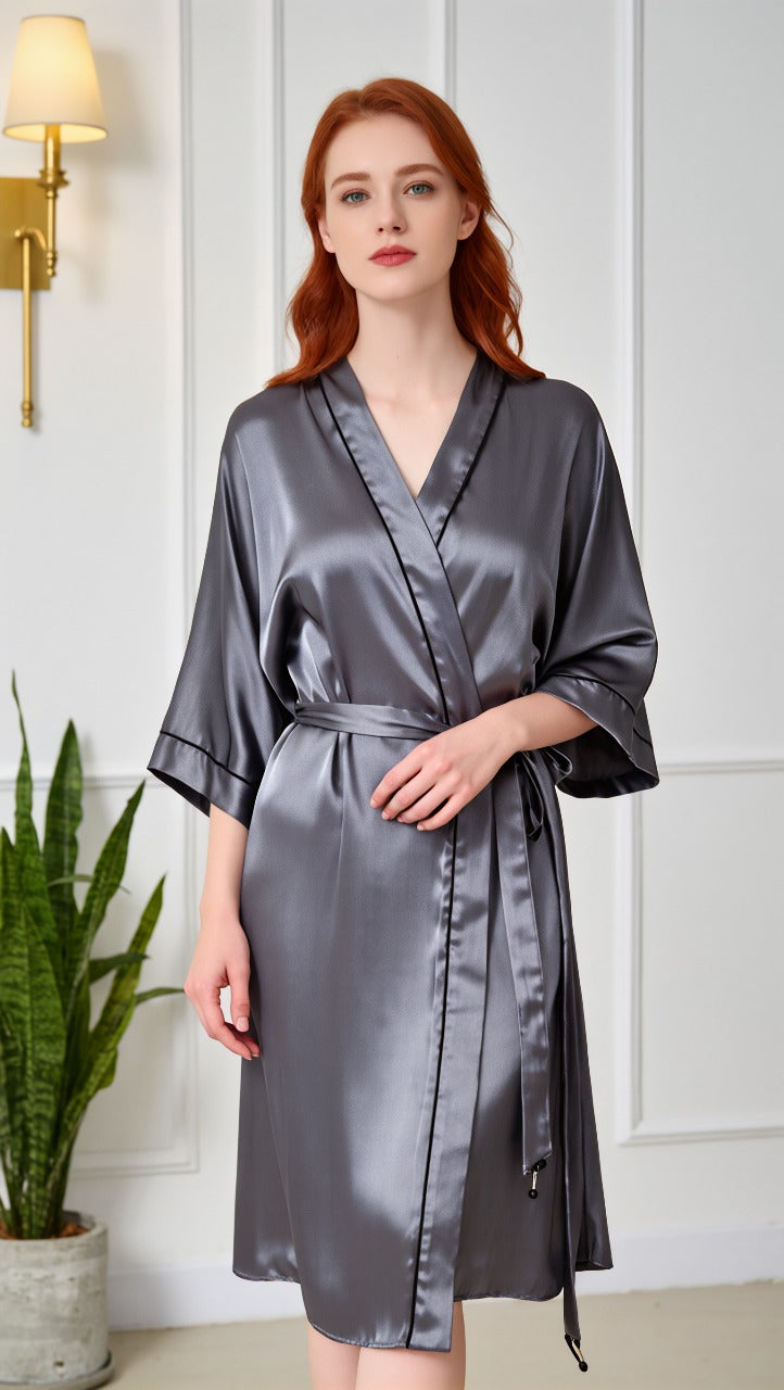 Robe, Tecido Cetim com Elastano