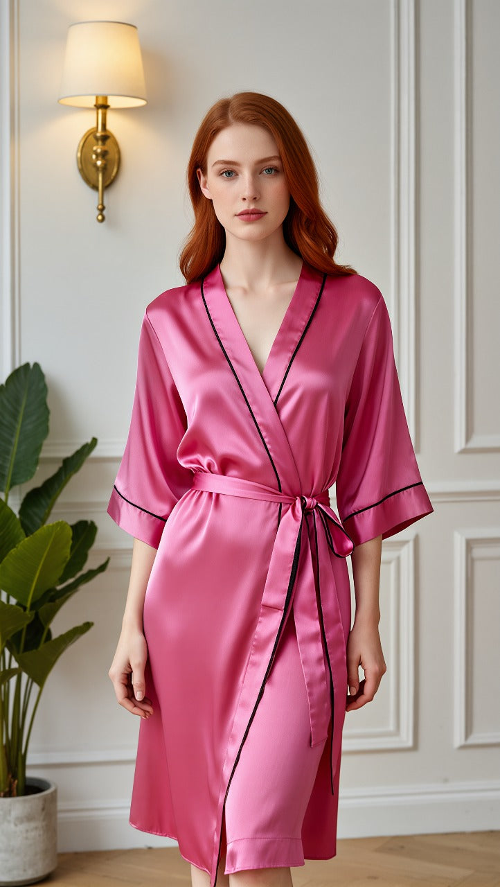 Robe, Tecido Cetim com Elastano