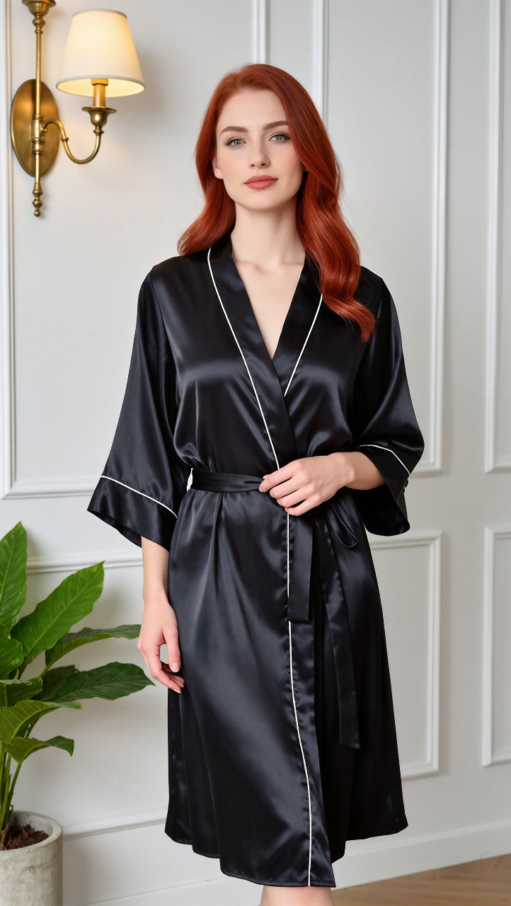 Robe, Tecido Cetim com Elastano